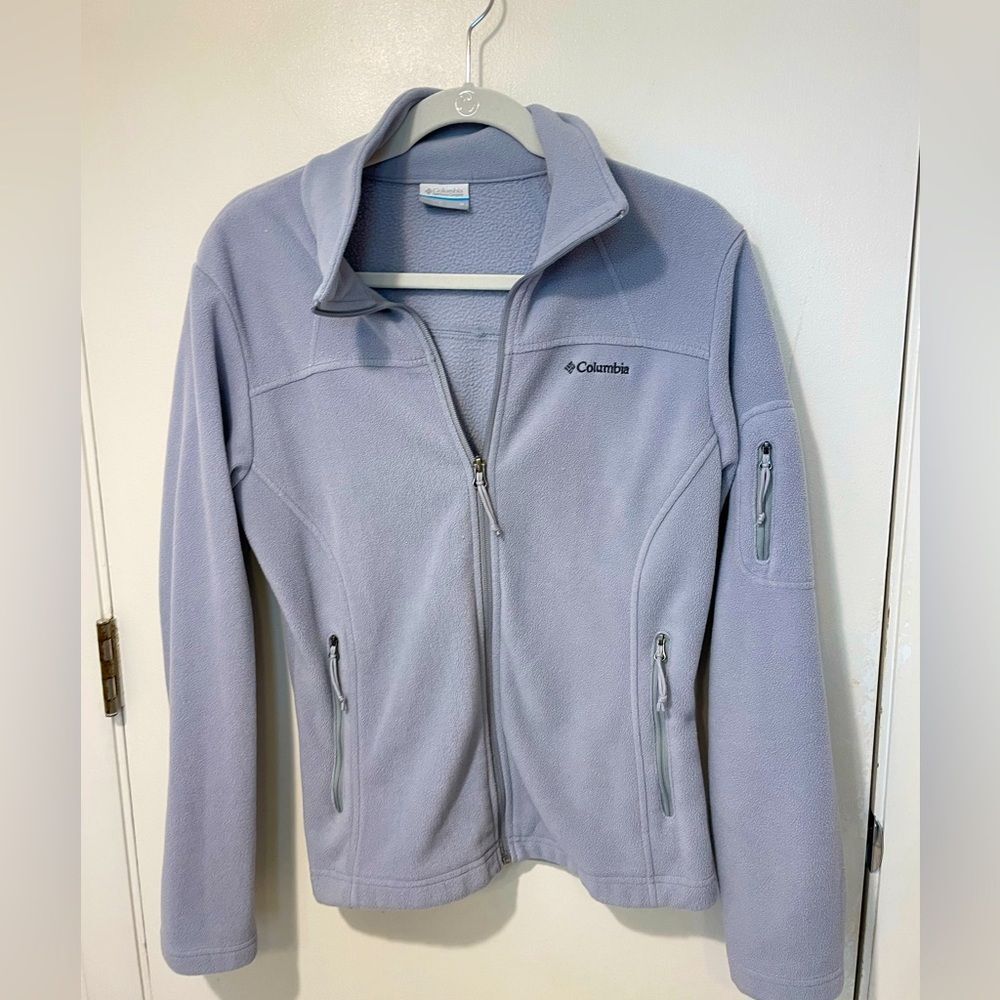 Columbia Sportswear Womens Benton Springs Full Zip Fleece Jacket gray sz M